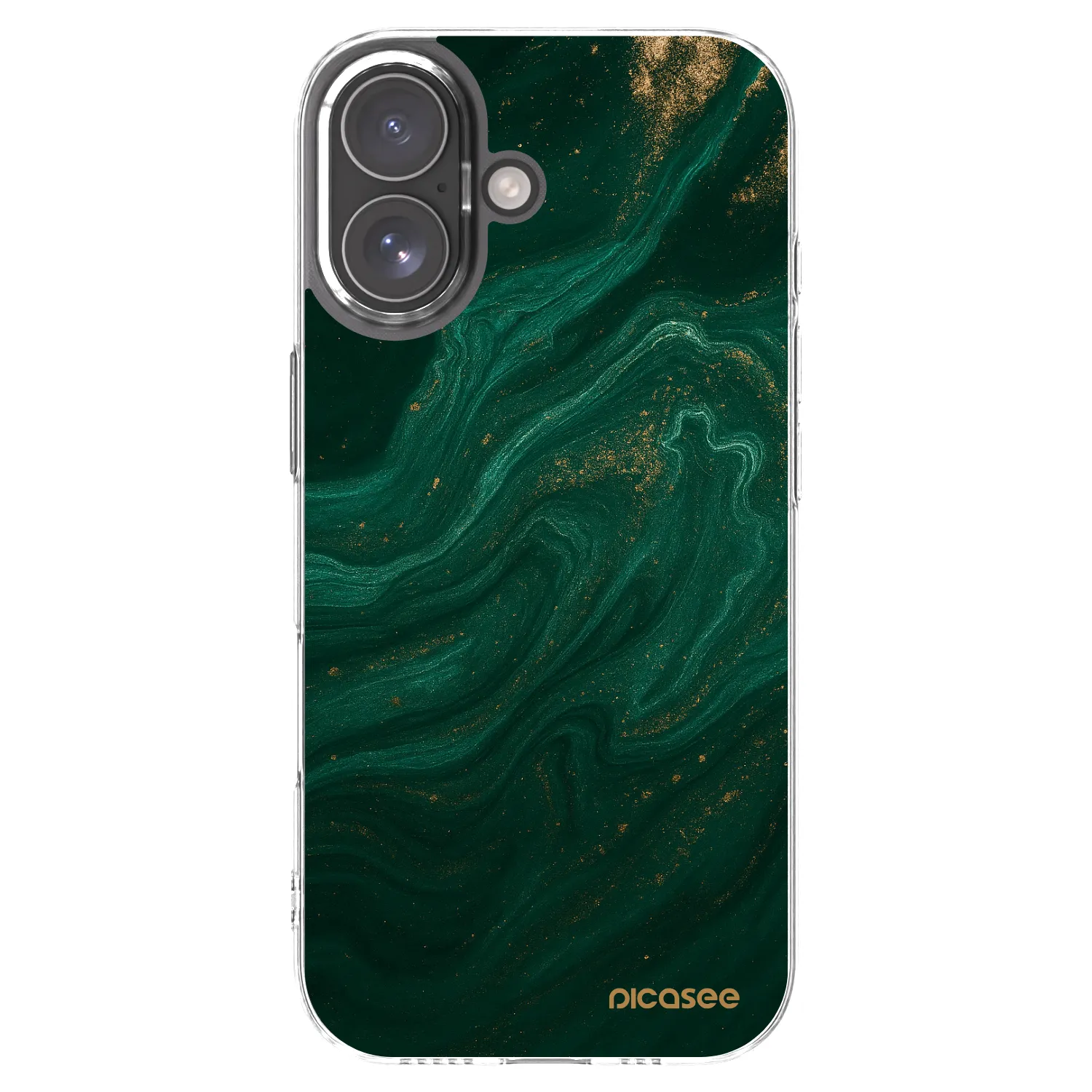 Silikónový prehľadný obal pre Apple iPhone 17 - Green