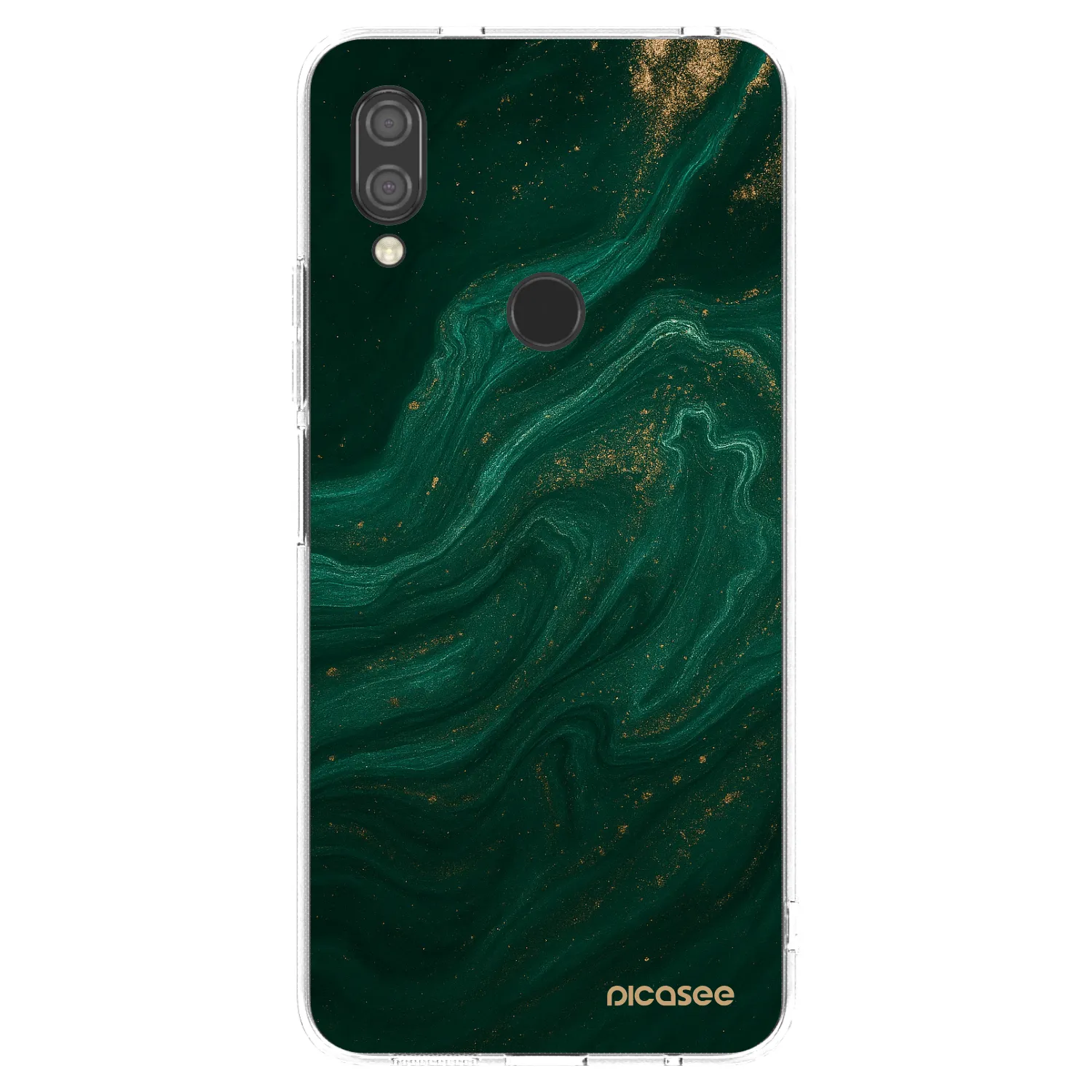 Picasee silikónový prehľadný obal pre Xiaomi Redmi 7 - Green