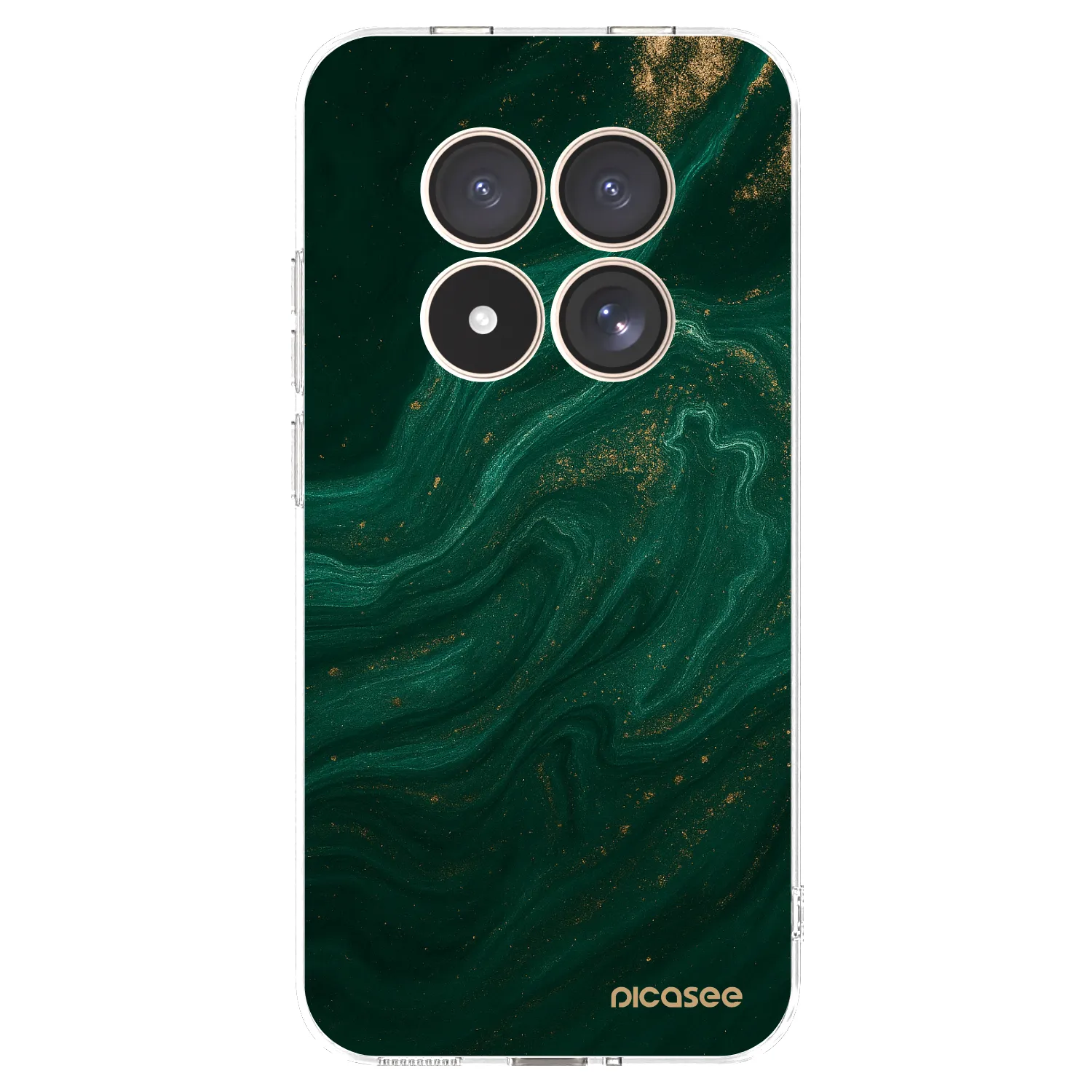 Picasee silikónový prehľadný obal pre Xiaomi Redmi Note 15 Pro 4G - Green