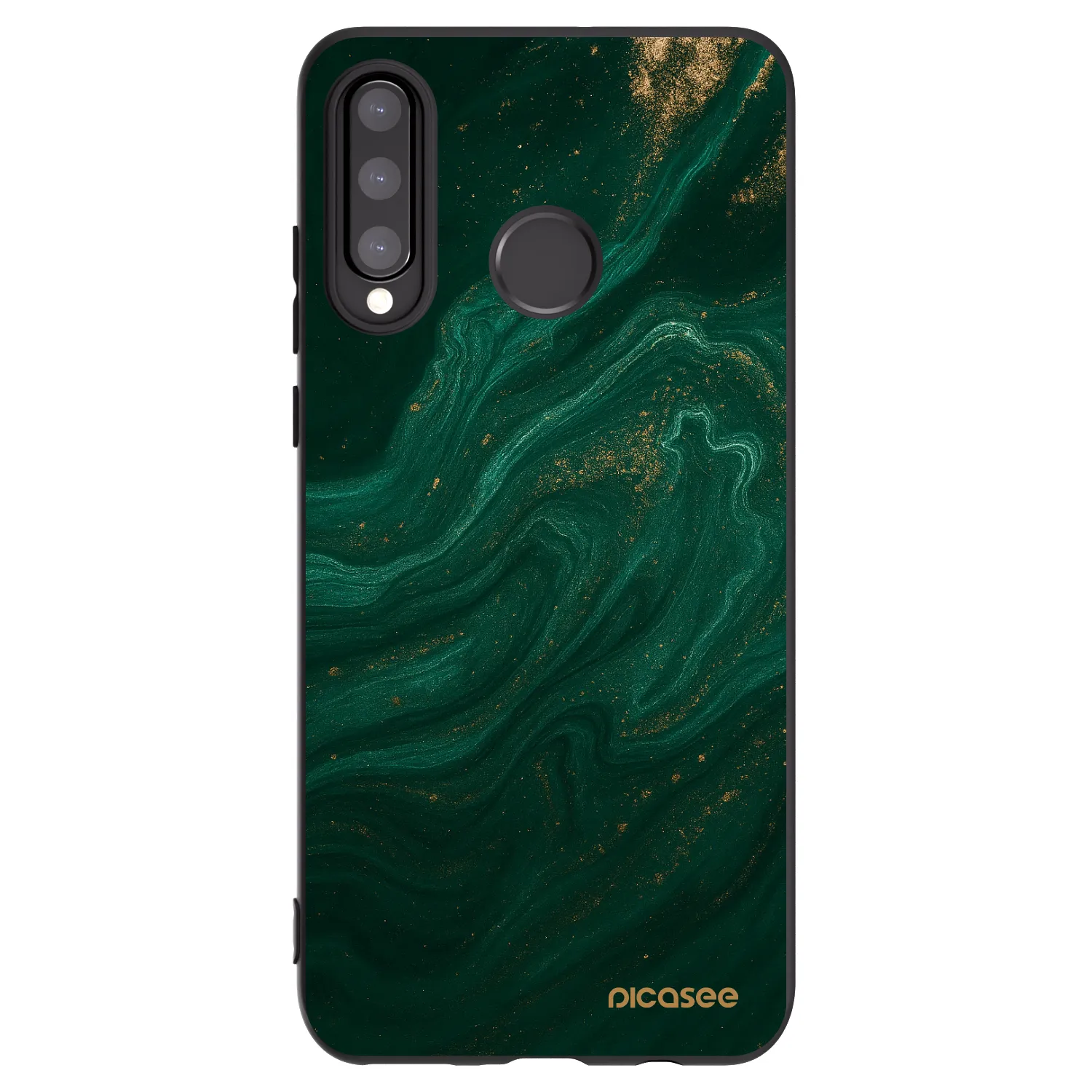 Picasee silikónový čierny obal pre Huawei P30 Lite - Green