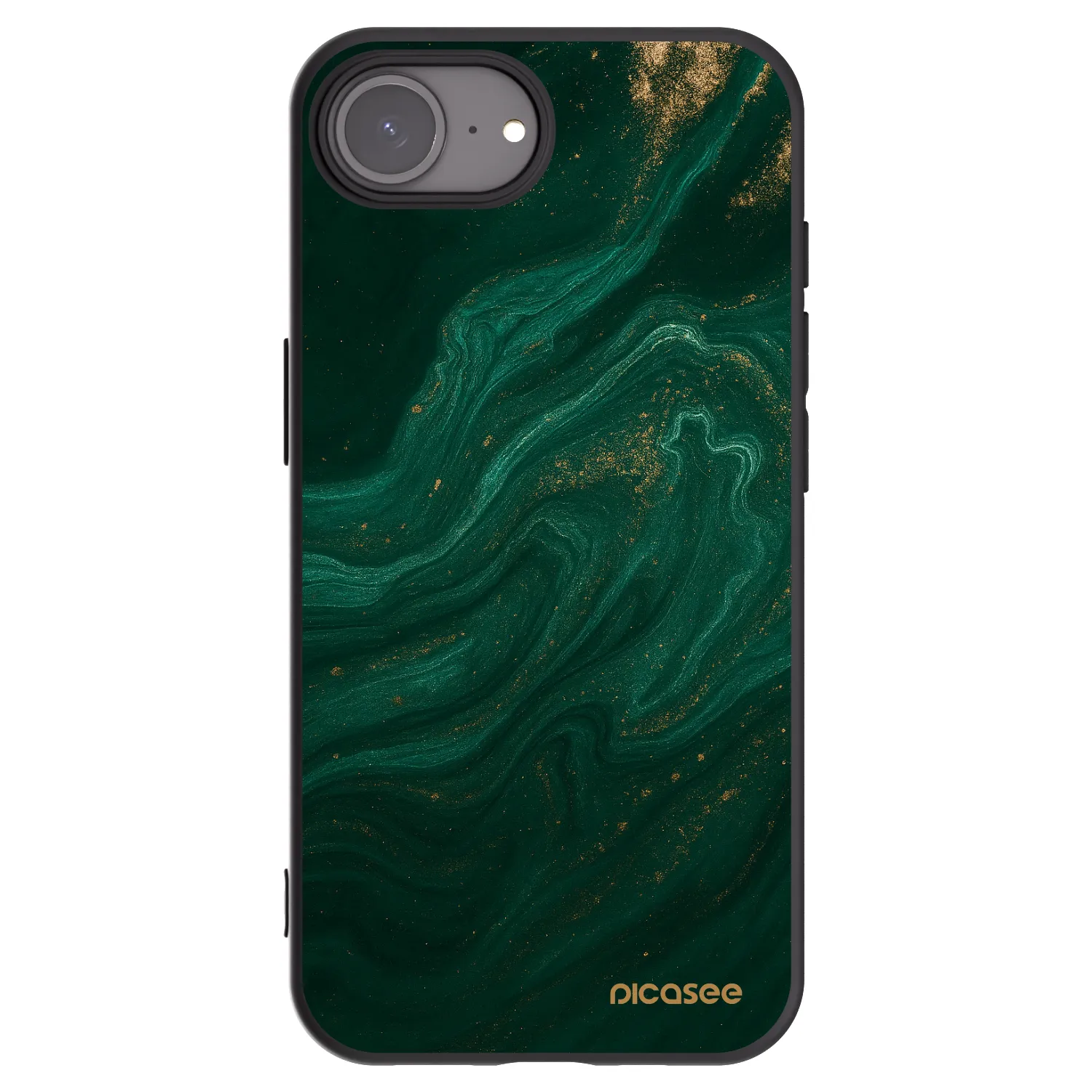 Picasee silikónový čierny obal pre Apple iPhone 17e - Green