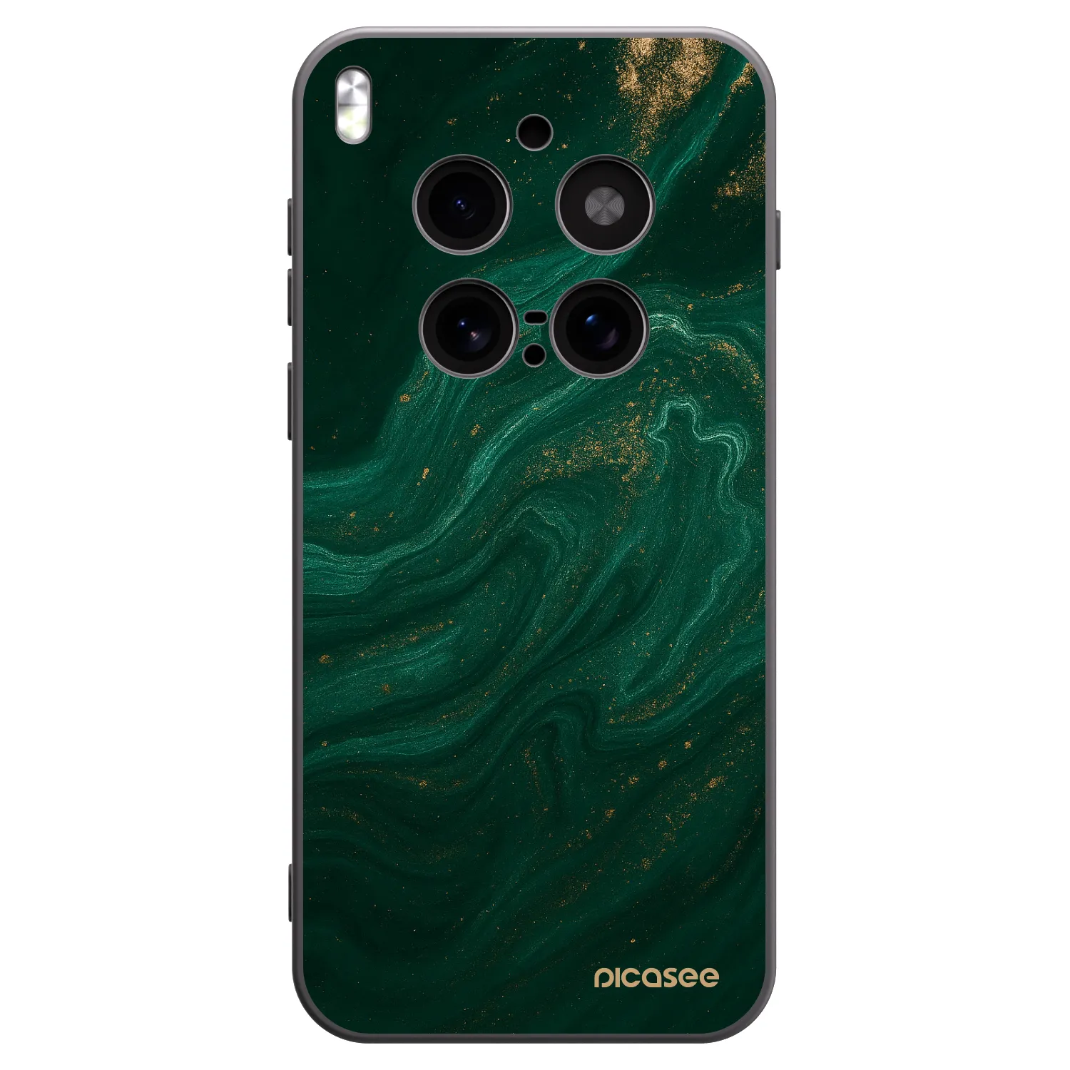 Picasee silikónový čierny obal pre Vivo X300 Pro - Green