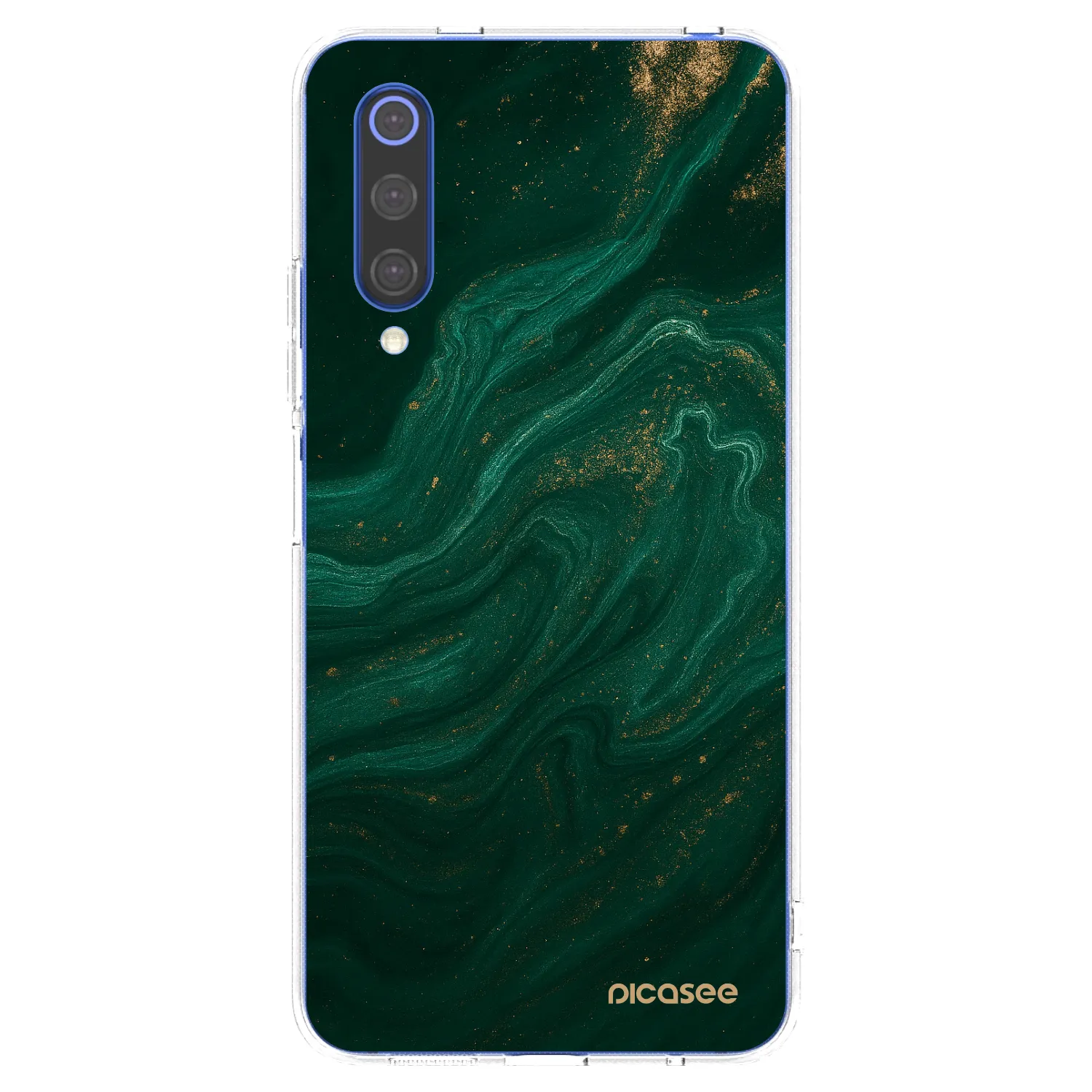 Picasee silikónový prehľadný obal pre Xiaomi Mi 9 SE - Green