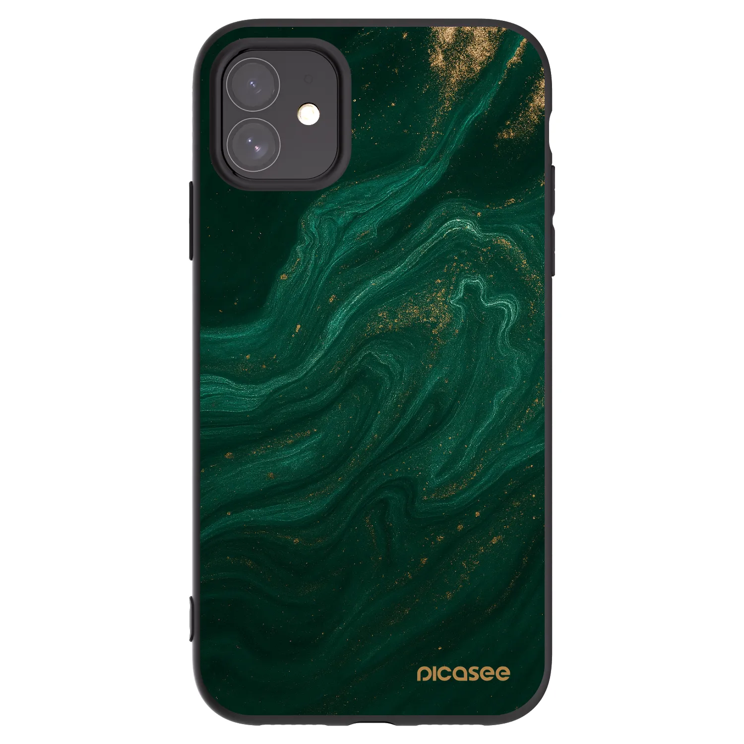 Silikónový čierny obal pre Apple iPhone 11 - Green