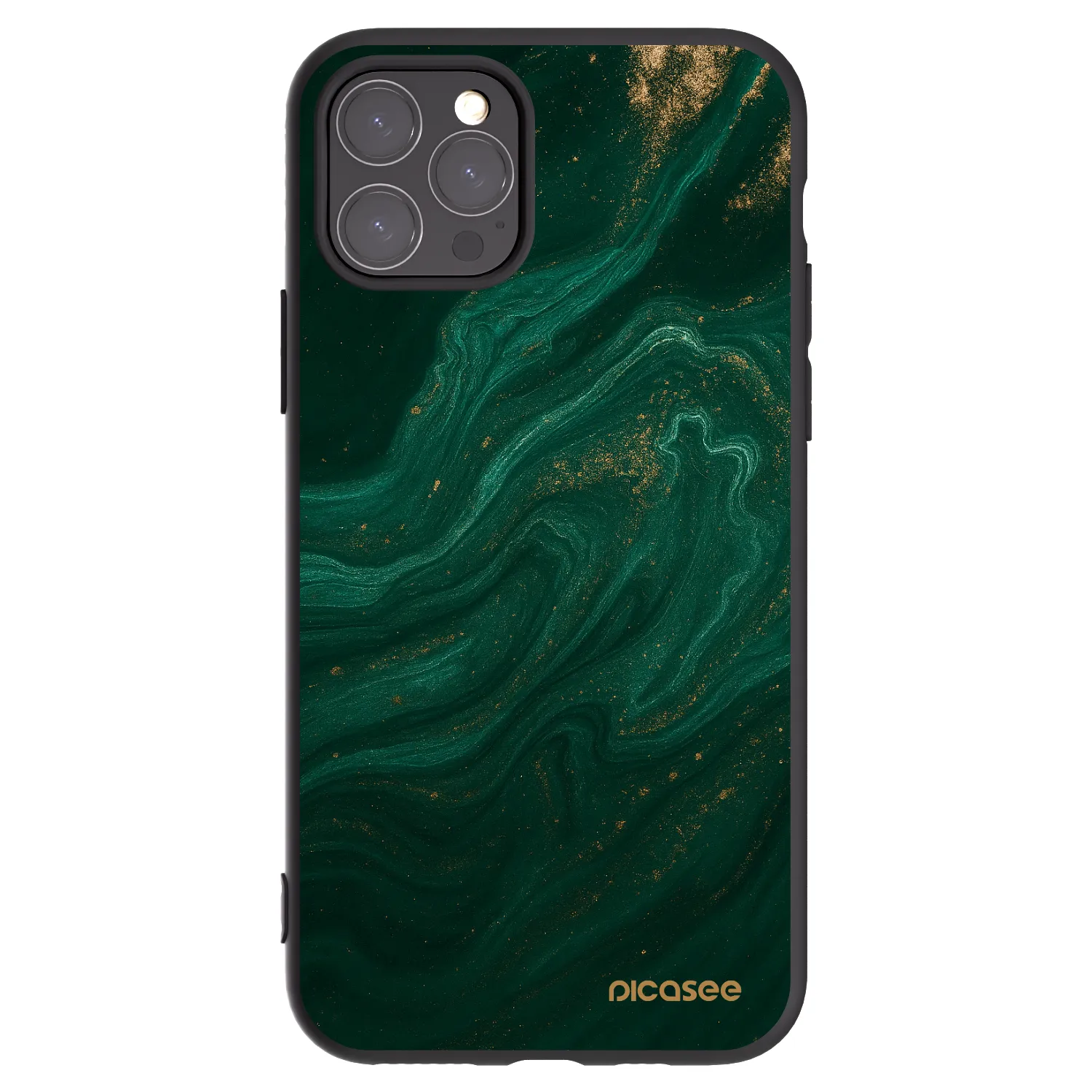 Picasee silikónový čierny obal pre Apple iPhone 11 Pro - Green