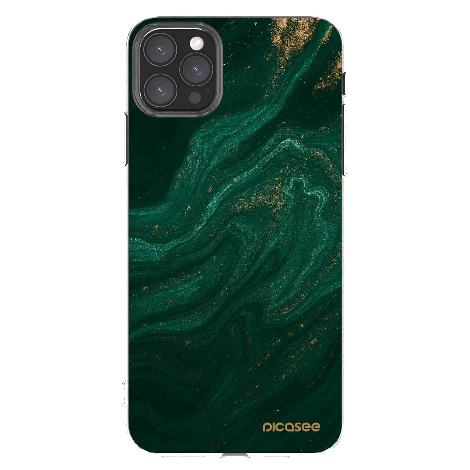 Picasee silikónový prehľadný obal pre Apple iPhone 11 Pro Max - Green