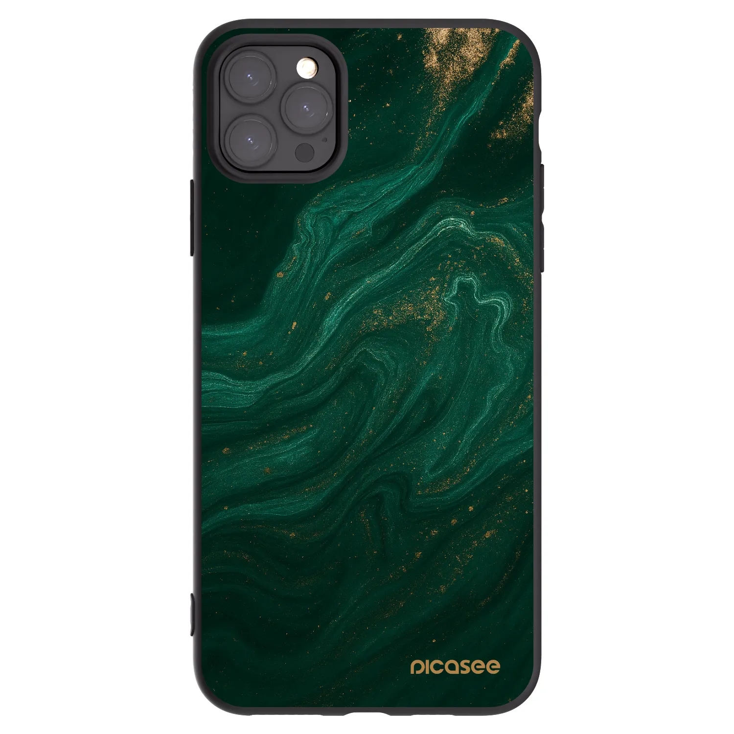 Picasee silikónový čierny obal pre Apple iPhone 11 Pro Max - Green