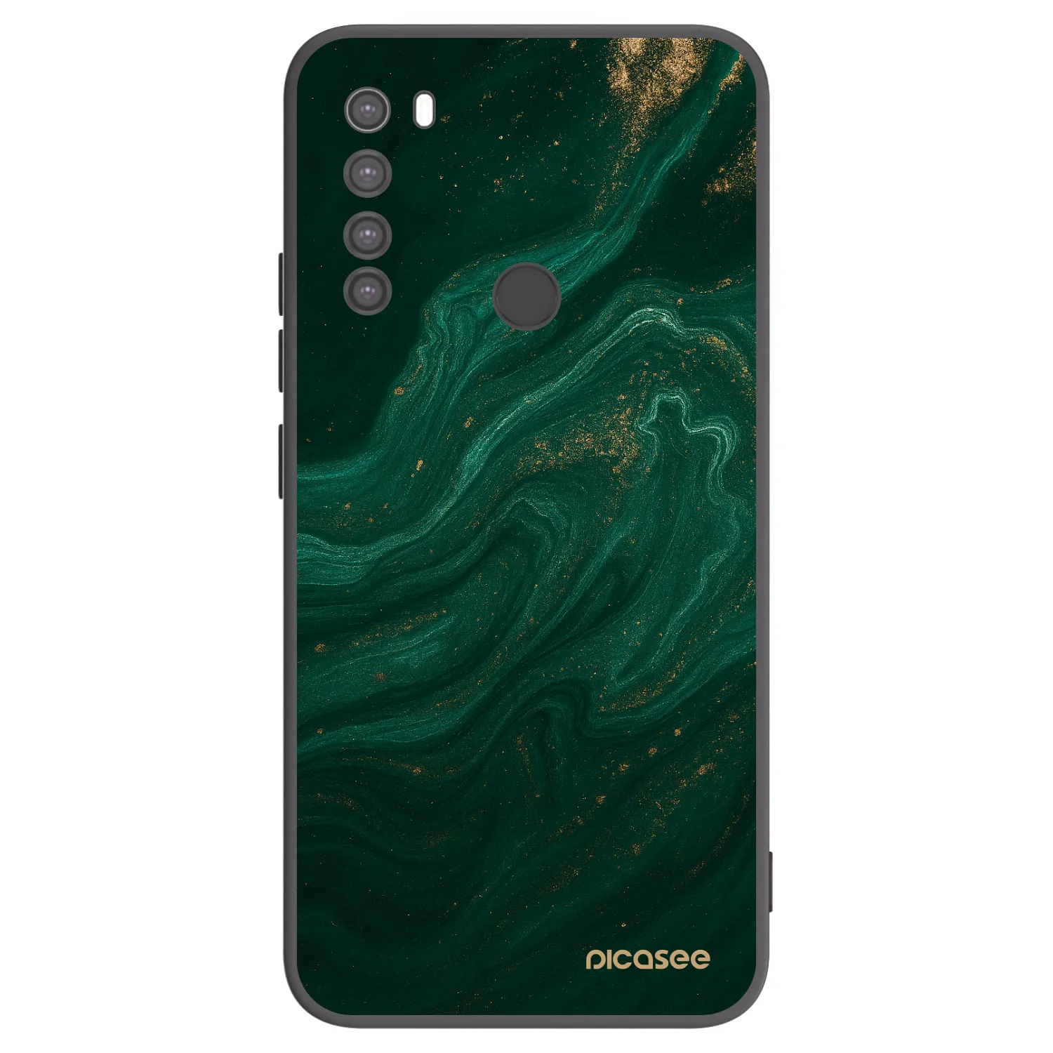 Picasee silikónový čierny obal pre Xiaomi Redmi Note 8 - Green