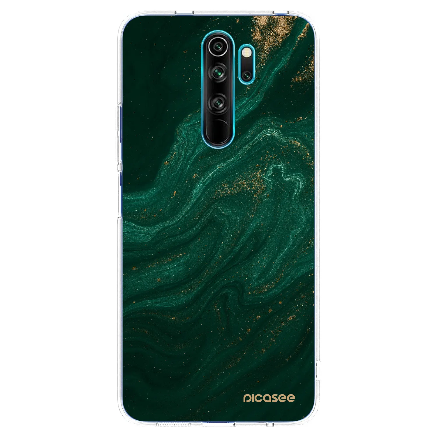 Picasee silikónový prehľadný obal pre Xiaomi Redmi Note 8 Pro - Green