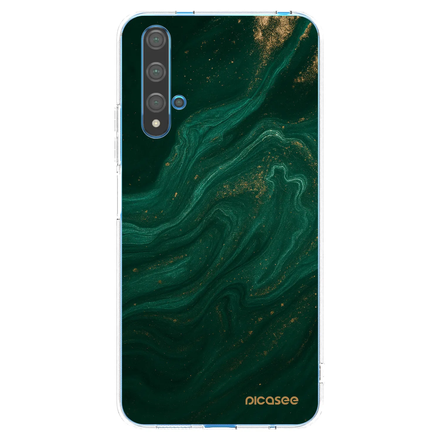 Silikónový prehľadný obal pre Huawei Nova 5T - Green