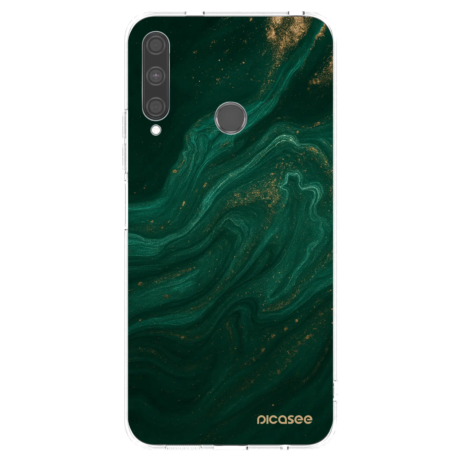 Picasee silikónový prehľadný obal pre Huawei P40 Lite E - Green