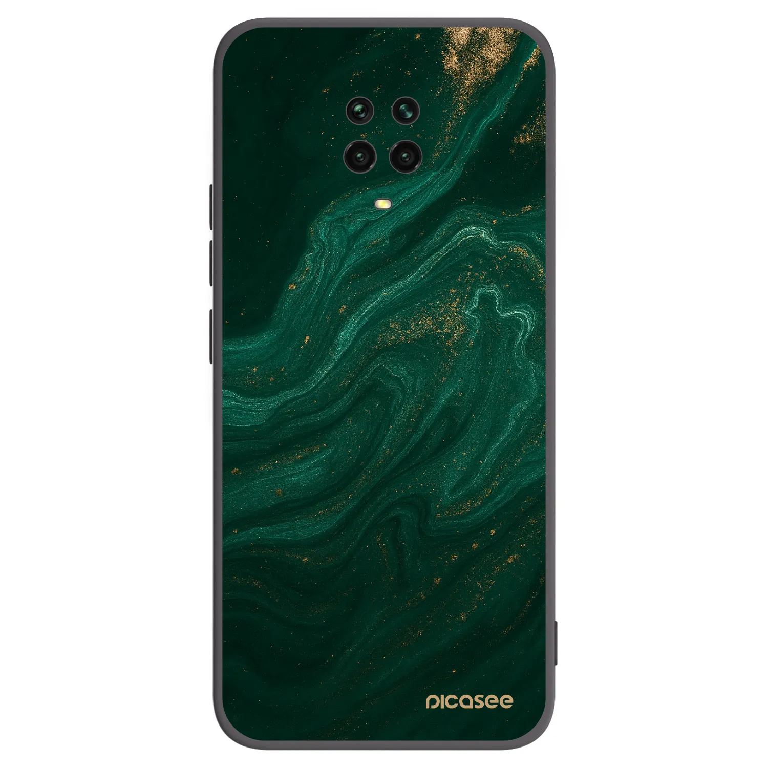 Silikónový čierny obal pre Xiaomi Redmi Note 9 Pro - Green