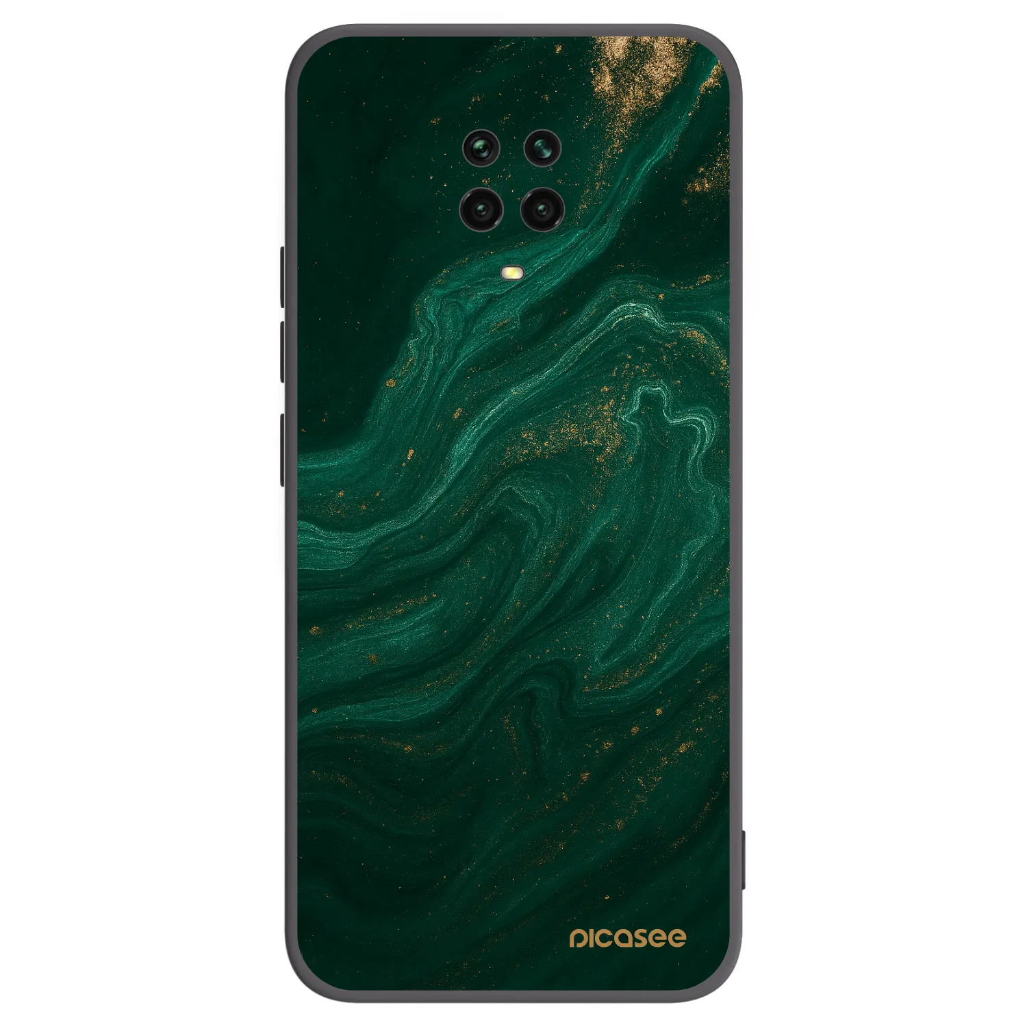Picasee silikónový čierny obal pre Xiaomi Redmi Note 9S - Green