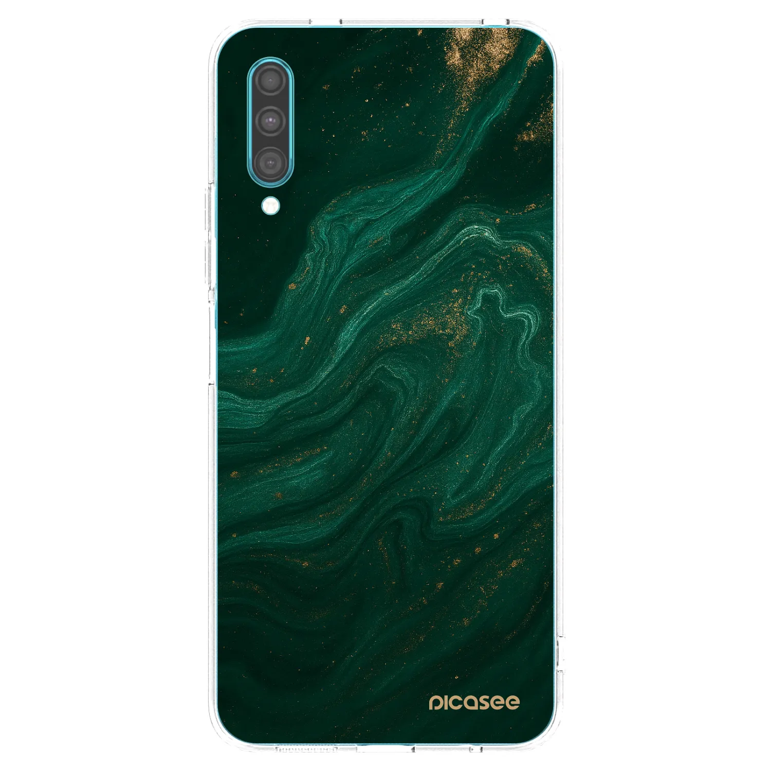 Picasee silikónový prehľadný obal pre Samsung Galaxy A30s A307F - Green