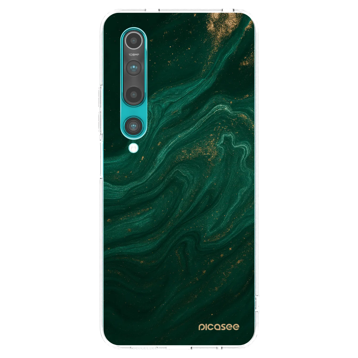 Silikónový prehľadný obal pre Xiaomi Mi 10 - Green