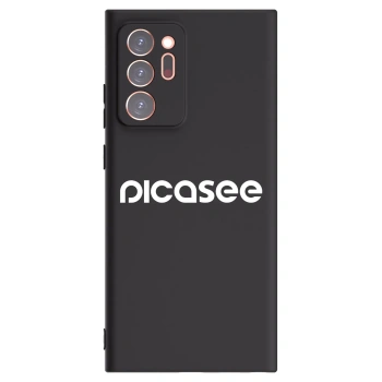 Picasee silikónový čierny obal pre Samsung Galaxy Note 20 Ultra - Picasee - new logo - white