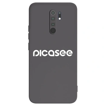 Picasee silikónový čierny obal pre Xiaomi Redmi 9 - Picasee - new logo - white