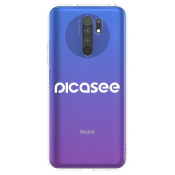 Picasee silikónový prehľadný obal pre Xiaomi Redmi 9 - Picasee - new logo - white