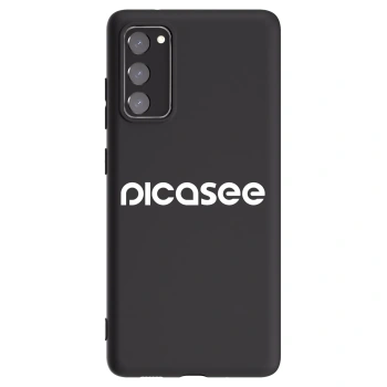 Picasee silikónový čierny obal pre Samsung Galaxy S20 FE - Picasee - new logo - white