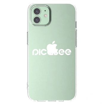 Picasee silikónový prehľadný obal pre Apple iPhone 12 - Picasee - new logo - white