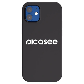 Picasee silikónový čierny obal pre Apple iPhone 12 mini - Picasee - new logo - white