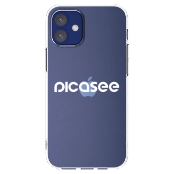Picasee silikónový prehľadný obal pre Apple iPhone 12 mini - Picasee - new logo - white