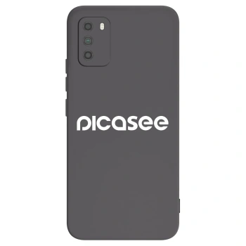 Picasee silikónový čierny obal pre Xiaomi Poco M3 - Picasee - new logo - white