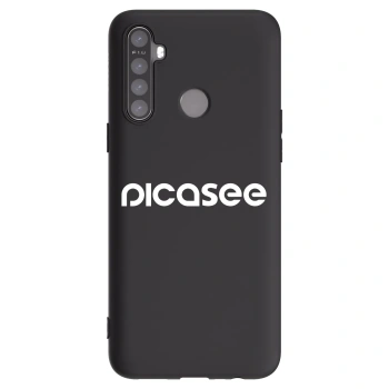 Picasee silikónový čierny obal pre Realme 6i - Picasee - new logo - white