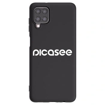 Picasee silikónový čierny obal pre Samsung Galaxy A12 A125F - Picasee - new logo - white