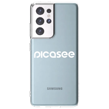 Picasee silikónový prehľadný obal pre Samsung Galaxy S21 Ultra 5G G998B - Picasee - new logo - white