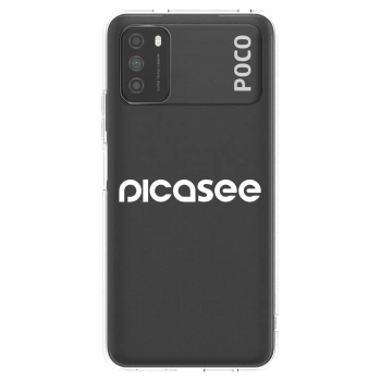 Picasee silikónový prehľadný obal pre Xiaomi Poco M3 - Picasee - new logo - white