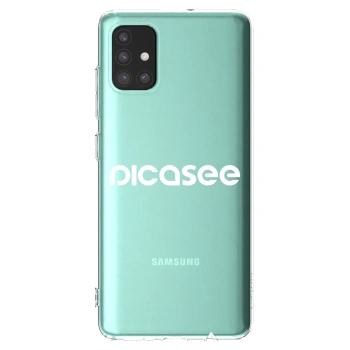 Picasee silikónový prehľadný obal pre Samsung Galaxy M31s - Picasee - new logo - white