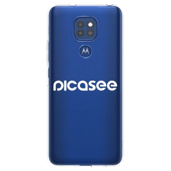 Picasee silikónový prehľadný obal pre Motorola Moto G9 Play - Picasee - new logo - white