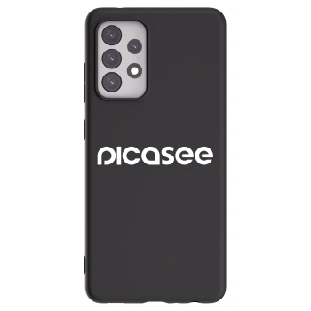 Picasee silikónový čierny obal pre Samsung Galaxy A52 5G A525F - Picasee - new logo - white