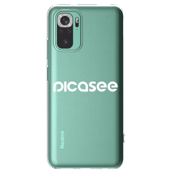 Picasee silikónový prehľadný obal pre Xiaomi Redmi Note 10 Pro - Picasee - new logo - white