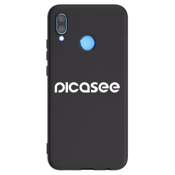 Picasee silikónový čierny obal pre Huawei P20 Lite - Picasee - new logo - white