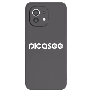 Picasee silikónový čierny obal pre Xiaomi Mi 11 - Picasee - new logo - white