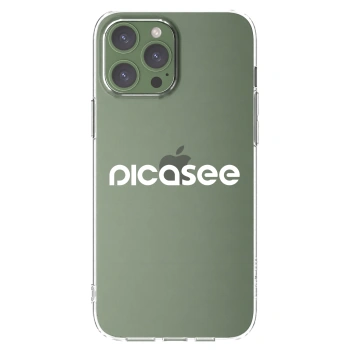 Picasee silikónový prehľadný obal pre Apple iPhone 13 Pro Max - Picasee - new logo - white
