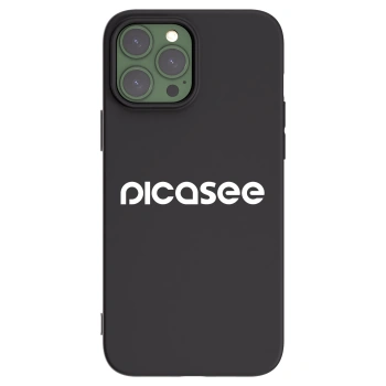 Picasee silikónový čierny obal pre Apple iPhone 13 Pro Max - Picasee - new logo - white