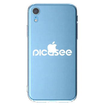 Picasee silikónový prehľadný obal pre Apple iPhone XR - Picasee - new logo - white