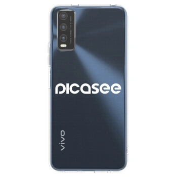 Picasee silikónový prehľadný obal pre Vivo Y20s - Picasee - new logo - white