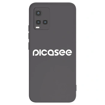 Picasee silikónový čierny obal pre Vivo Y33s - Picasee - new logo - white