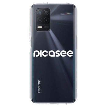 Picasee silikónový prehľadný obal pre Realme 8 5G - Picasee - new logo - white
