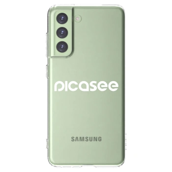 Picasee silikónový prehľadný obal pre Samsung Galaxy S21 FE 5G - Picasee - new logo - white