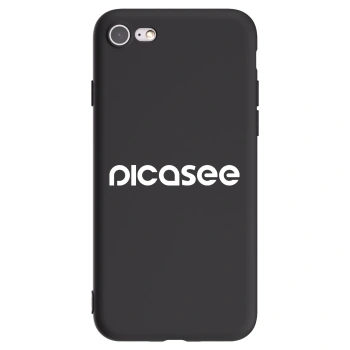 Picasee silikónový čierny obal pre Apple iPhone SE 2022 - Picasee - new logo - white