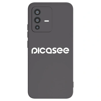 Picasee silikónový čierny obal pre Vivo V23 5G - Picasee - new logo - white