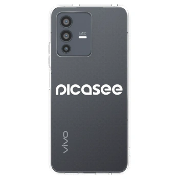 Picasee silikónový prehľadný obal pre Vivo V23 5G - Picasee - new logo - white