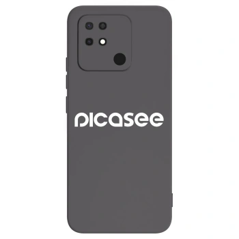 Picasee silikónový čierny obal pre Xiaomi Redmi 10C - Picasee - new logo - white