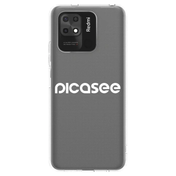 Picasee silikónový prehľadný obal pre Xiaomi Redmi 10C - Picasee - new logo - white