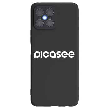Picasee silikónový čierny obal pre Honor X8 4G - Picasee - new logo - white